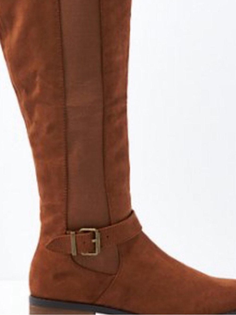 American Eagle Outfitters Faux Brown Suede Knee High Boots NWT Size 7.5